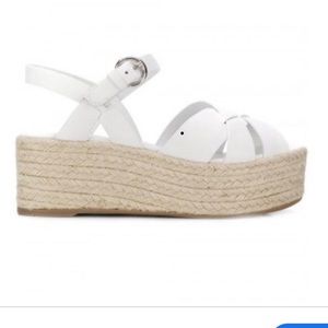 EUC Prada Raffia Platform Sandals-40.5